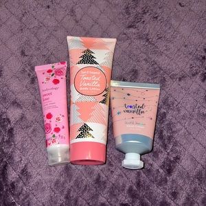 Seeet and shimmer and bodycology hand and body lotion